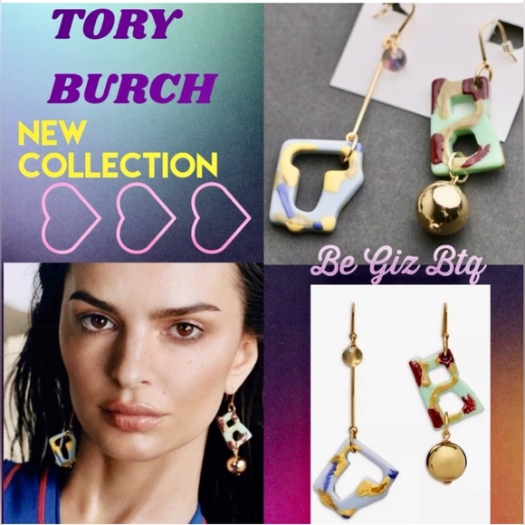 🆕 TORY BURCH New Designer Unique Mismatched Earrings -No Offers-PriceFirm - Picture 6 of 6
